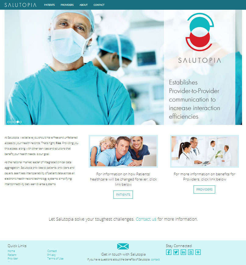 Salutopia Website